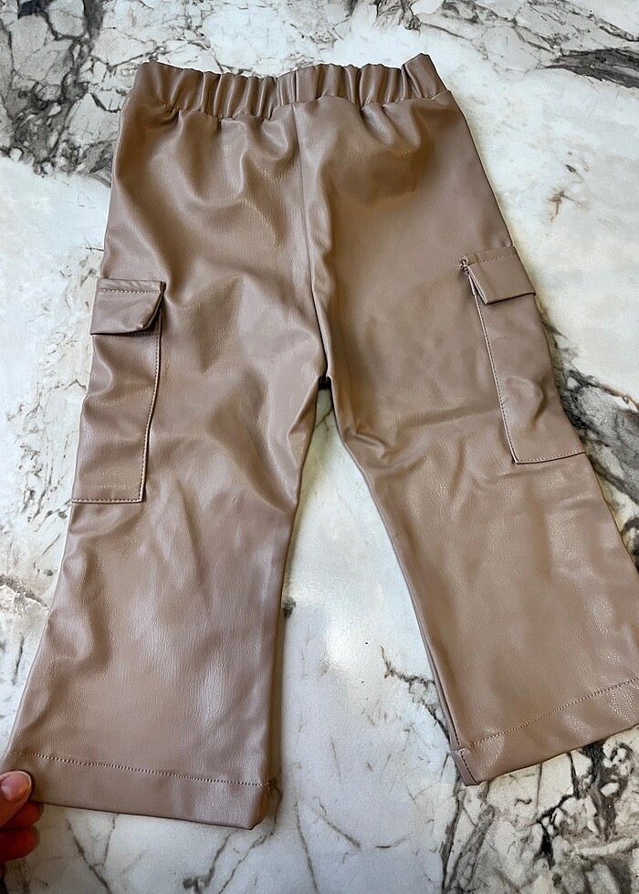 Kız bebek deri pantolon - Görsel 2