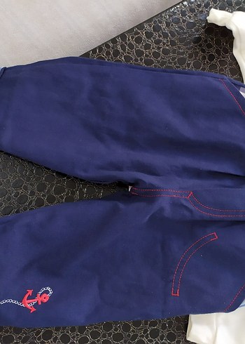 Erkek Bebek Kapüşonlu Yelekli 3'lü Takım - Görsel 8