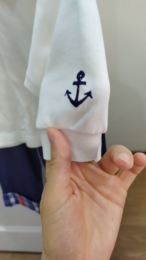 Erkek Bebek Kapüşonlu Yelekli 3'lü Takım - Görsel 5