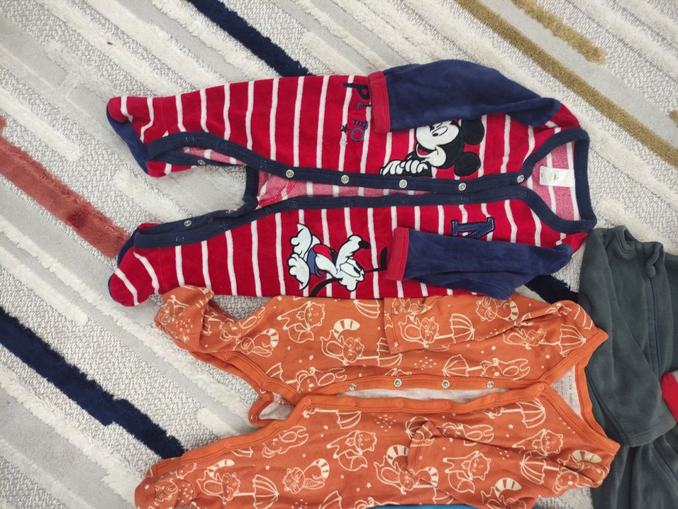 5adet bebek 3/6/9 ay Uzun Kollu Tulum - Görsel 2