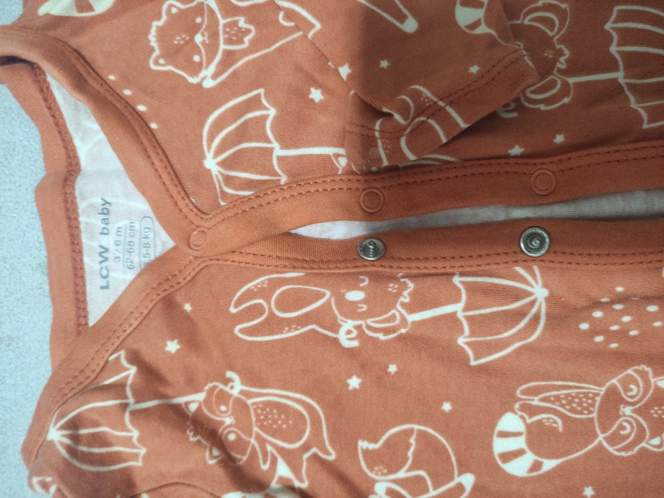 5adet bebek 3/6/9 ay Uzun Kollu Tulum - Görsel 4