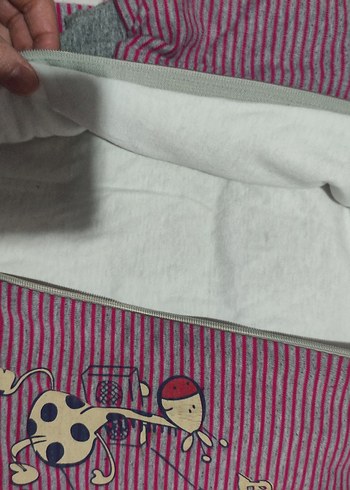 Fermuarlı Zebra Desenli Bebek Tulumu - Görsel 4