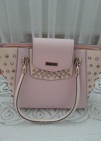 Pembe Tokalı Kadın Çanta
