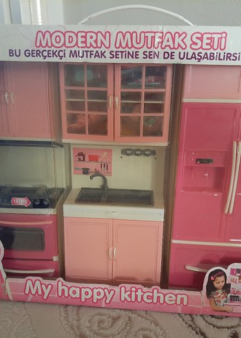 Pembe Modern Mutfak Seti Model Kiti - Görsel 5