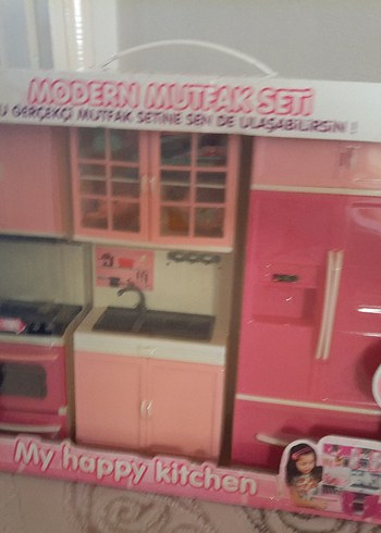 Pembe Modern Mutfak Seti Model Kiti - Görsel 6