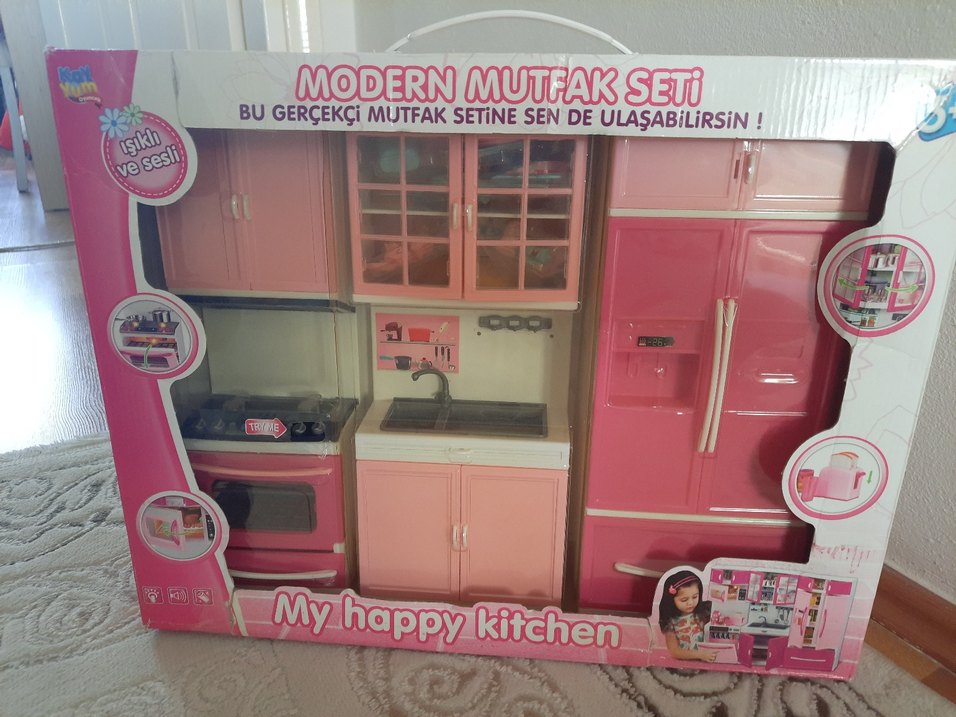 Pembe Modern Mutfak Seti Model Kiti - Görsel 5