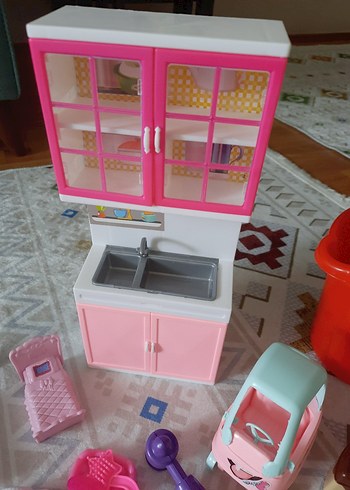 Pembe Mini Mutfak ve Yemek Seti Oyuncakları - Görsel 7