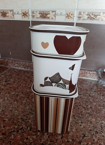Beden çeşitli Renk Tupperware set