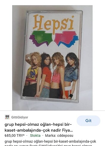 Hepsi grubu kaset