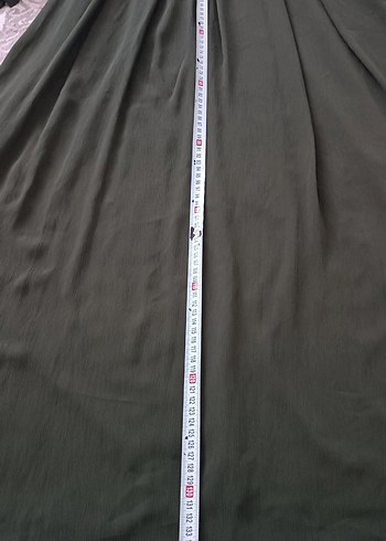 Kahverengi Kemerli Uzun Kadın Elbise - Görsel 6