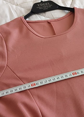 Pembe Kemerli Uzun Kadın Elbise - Görsel 9