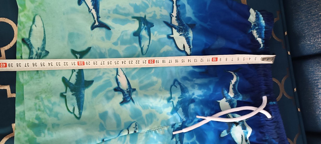 Renkli Bağcıklı Erkek Şort - Görsel 2