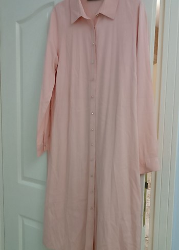 Pembe Uzun Kollu ipek keten