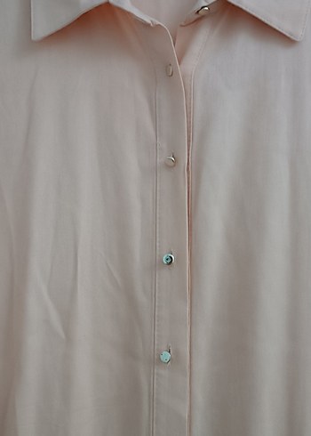 Pembe Uzun Kollu ipek keten - Görsel 5