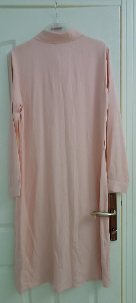 Pembe Uzun Kollu ipek keten - Görsel 2