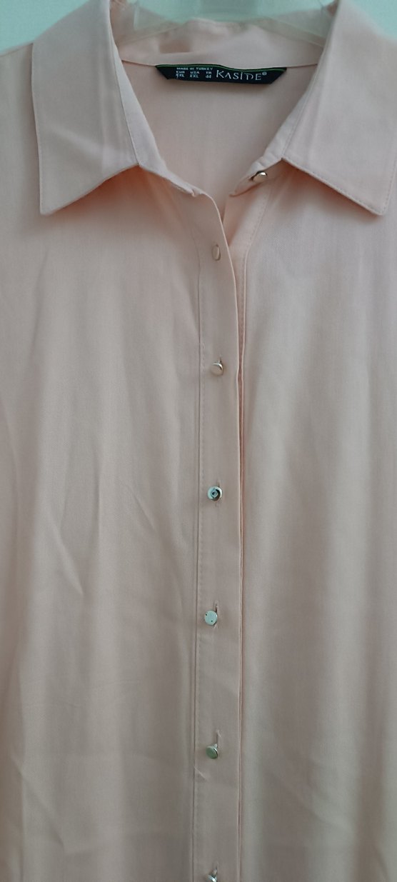 Pembe Uzun Kollu ipek keten - Görsel 5