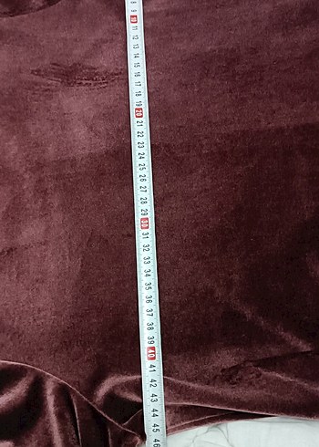 Bordo Kadın Uzun Kollu Salaş elbise tunik - Görsel 3