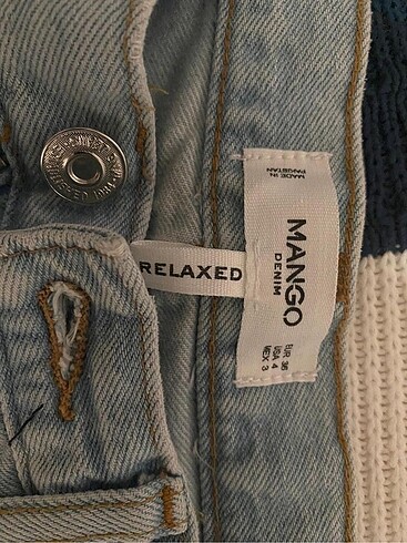 36 Beden mavi Renk Mango jean