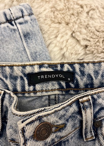 Trendyol & Milla Gri Kadın Kot Pantolon, Regular Fit,