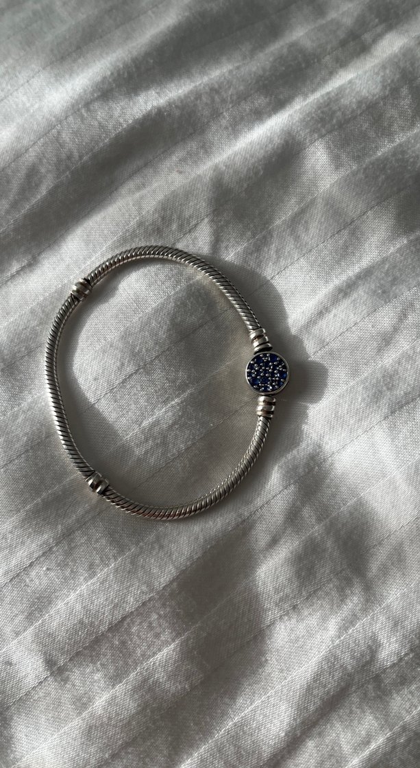 Mavi Boncuklu pandora Bileklik - Görsel 3