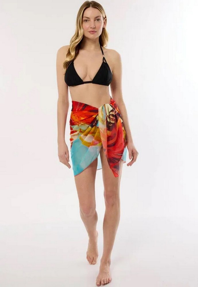 Bohem Kahverengi Desenli Kadın pareo - Görsel 2