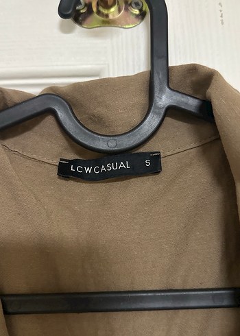 Bej Kadın Keten Kısa Kollu Gömlek - Görsel 2