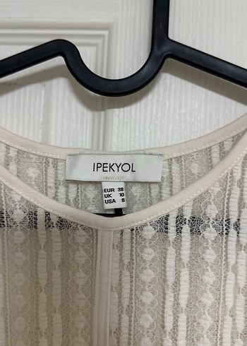 Dantel Detaylı Beyaz Bohem Kadın Bluz - Görsel 3