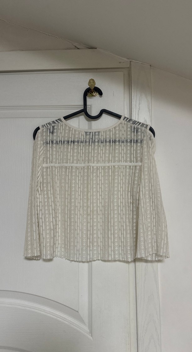 Dantel Detaylı Beyaz Bohem Kadın Bluz - Görsel 4