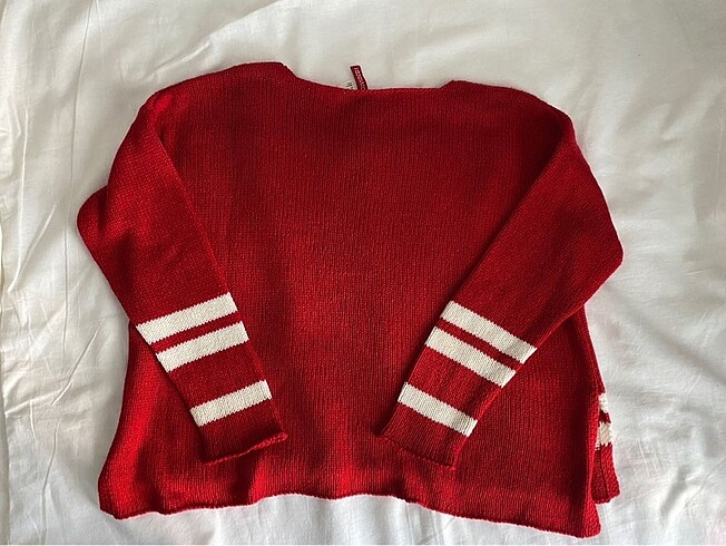 s Beden kırmızı Renk H&M kırmızı oversize kazak