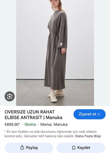 m Beden gri Renk Manuka elbise
