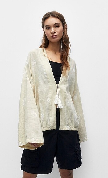 Pull&bear işlemeli kimono