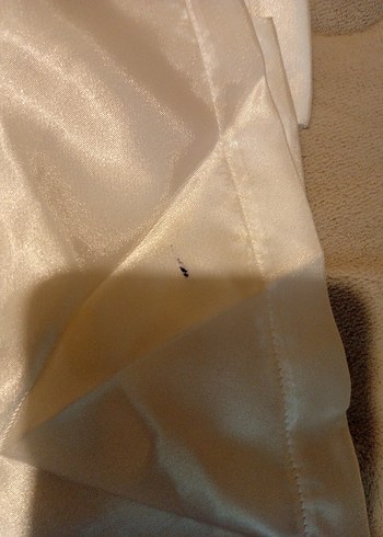 Kadın Beyaz Saten Rahat Kesim pijama takımı - Görsel 3