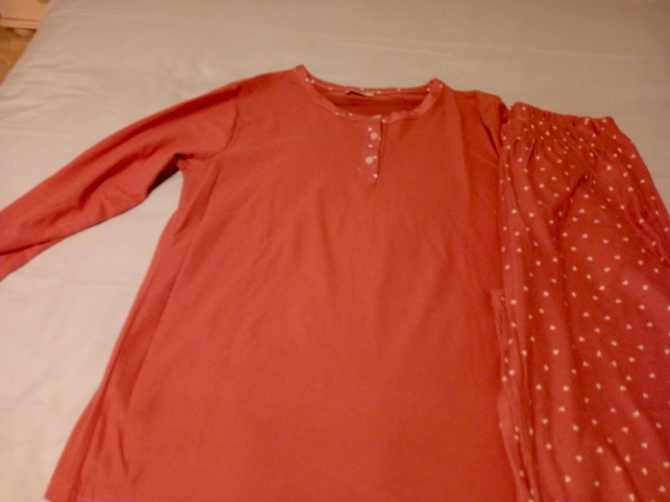 Pembe Uzun Kollu Rahat Kadın Pijama Takımı - Görsel 2