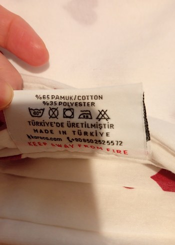 Kırmızı Kalp Desenli Beyaz Nevresim Takımı - Görsel 3