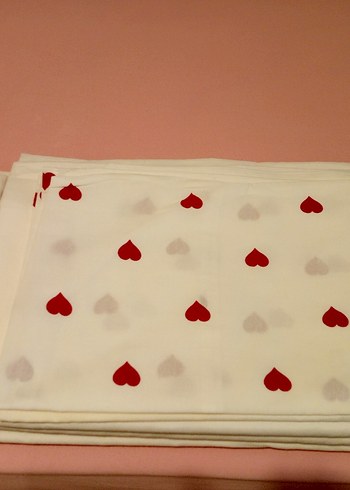 Kırmızı Kalp Desenli Beyaz Nevresim Takımı - Görsel 4