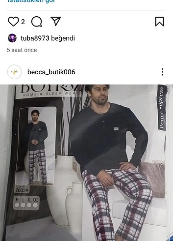 Erkek pijama takımı  - Görsel 2