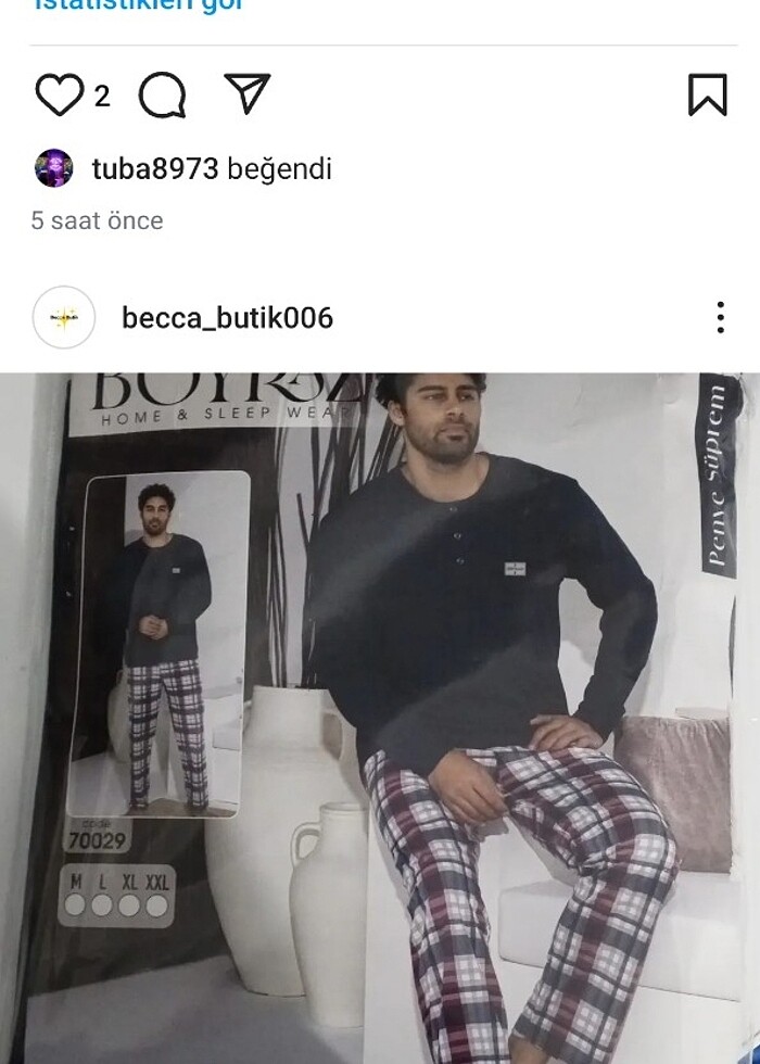 Erkek pijama takımı  - Görsel 2