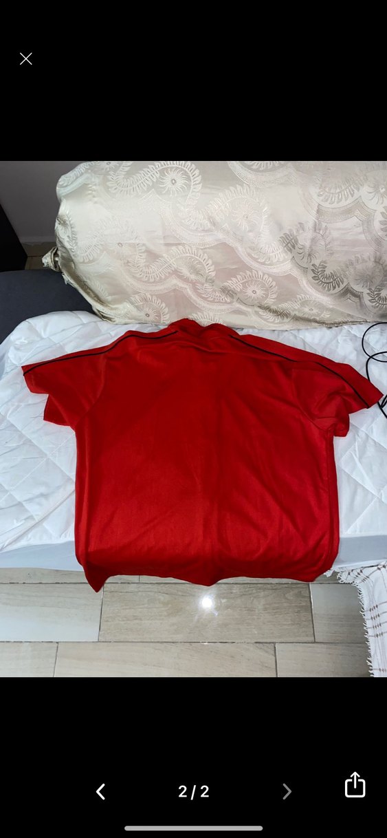 Kırmızı Zip Erkek Polo gömlek - Görsel 2