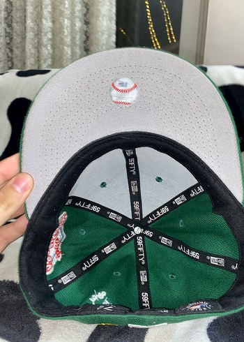 New Era Atlanta yeşil Snapback cap - Görsel 5