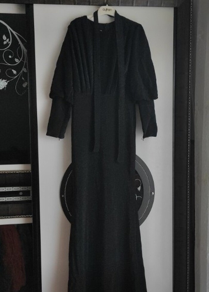 Kendinden pırıltılı abiye elbise - Görsel 3