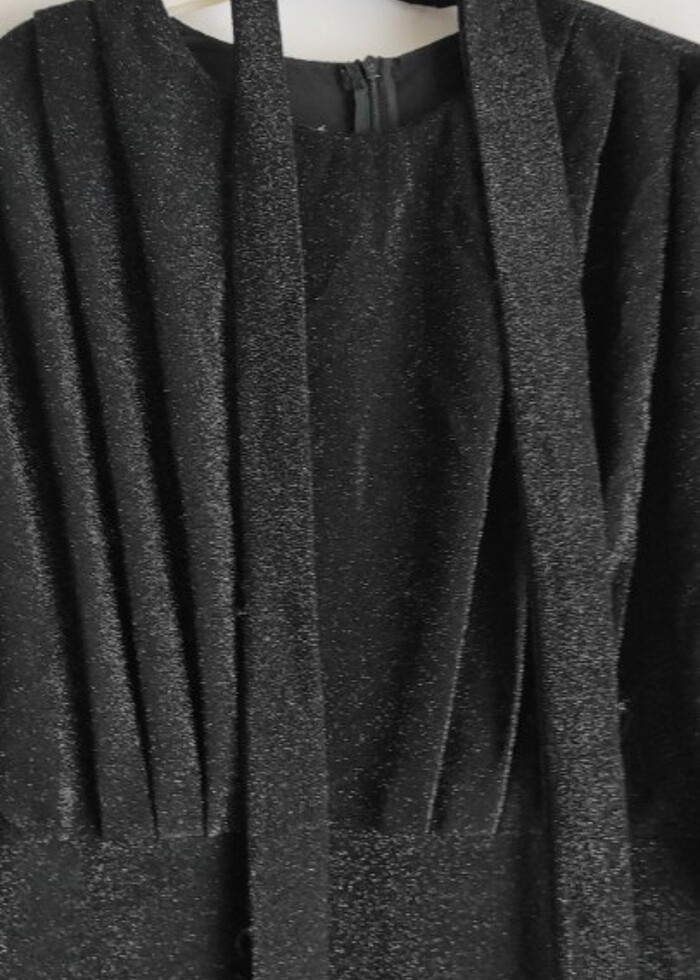 Kendinden pırıltılı abiye elbise - Görsel 4