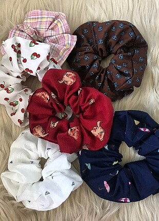 6'lı Scrunchies 