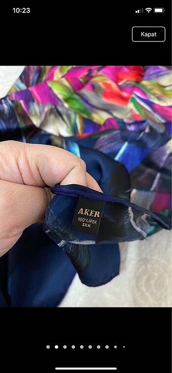 Aker Aker üpek eşarp