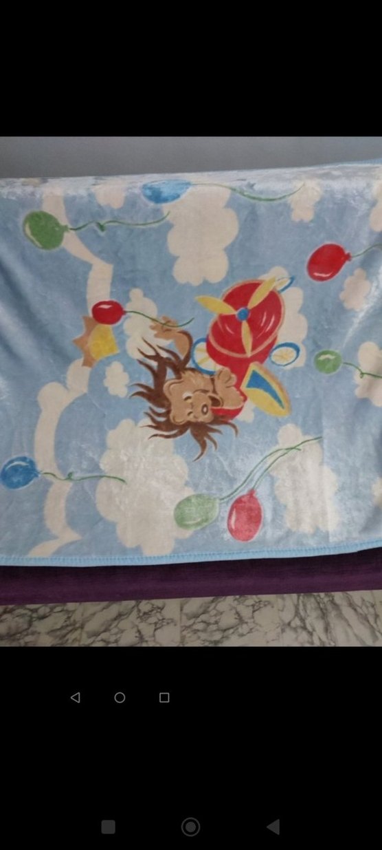 Renkli Baskılı Çocuk Battaniyesi - Görsel 4