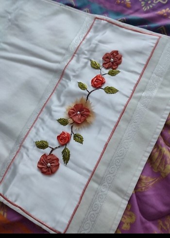 Bohem Tarzı Çiçekli Nakışlı Kumaş - Görsel 2