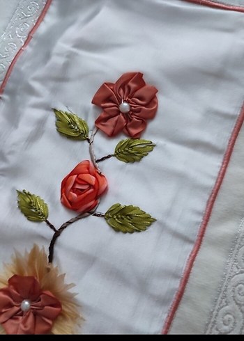 Bohem Tarzı Çiçekli Nakışlı Kumaş - Görsel 3