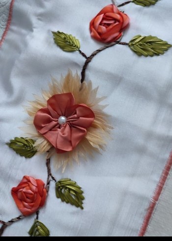 Bohem Tarzı Çiçekli Nakışlı Kumaş - Görsel 4