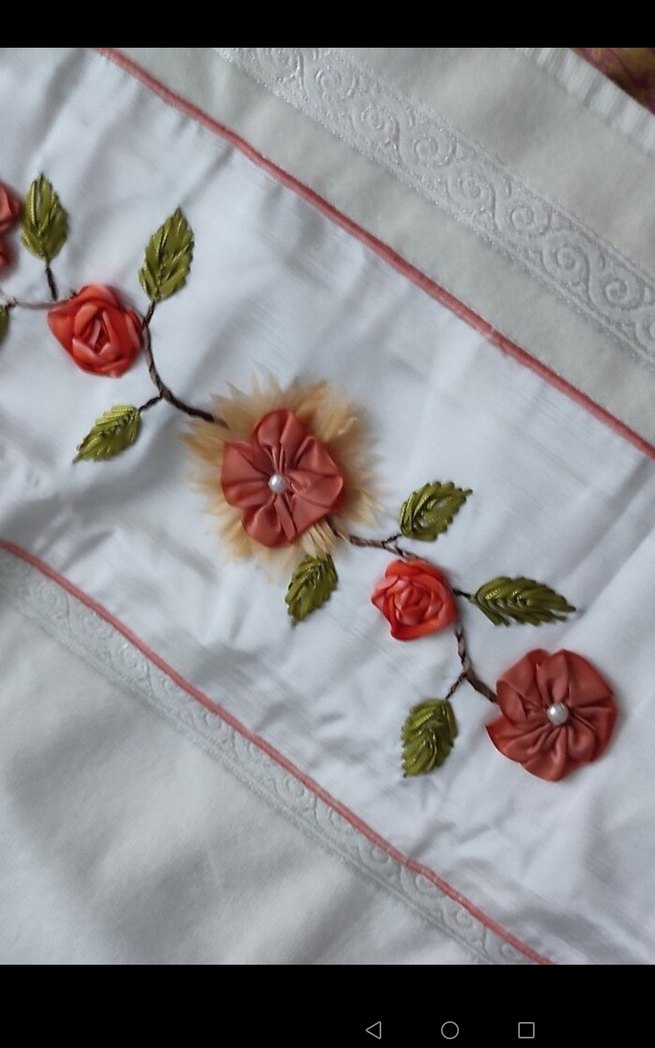 Bohem Tarzı Çiçekli Nakışlı Kumaş - Görsel 5