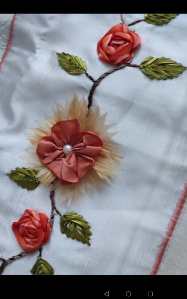 Bohem Tarzı Çiçekli Nakışlı Kumaş - Görsel 4