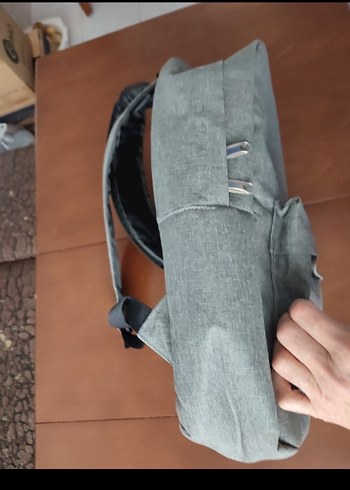 Gri Sırt Çantası - Görsel 5